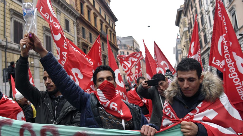 تظاهرات ضد فاشیسم و نژاد پرستی، یک هفته مانده به انتخابات ایتالیا